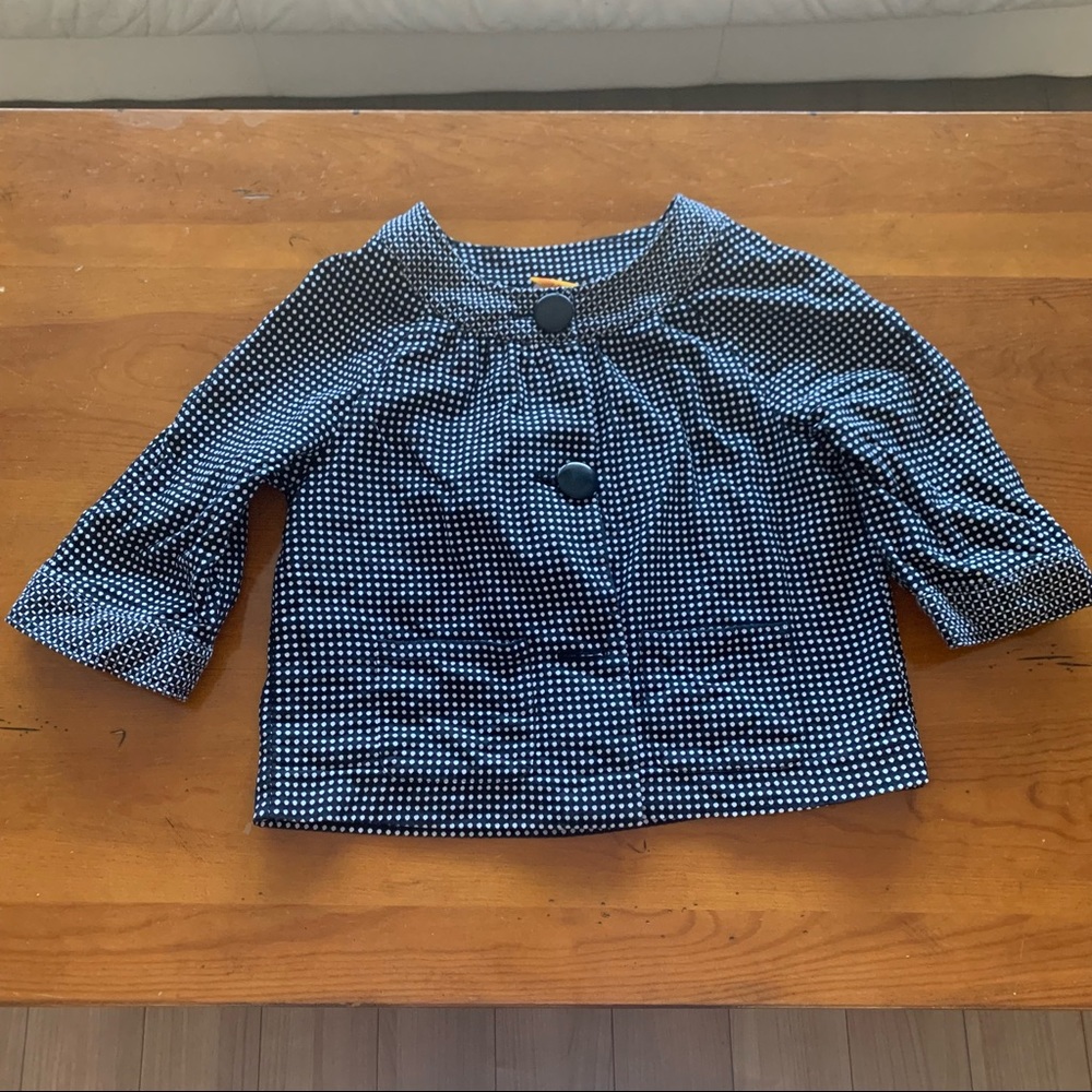 Ruby Rd Crop Polka Dot Lightweight Jacket